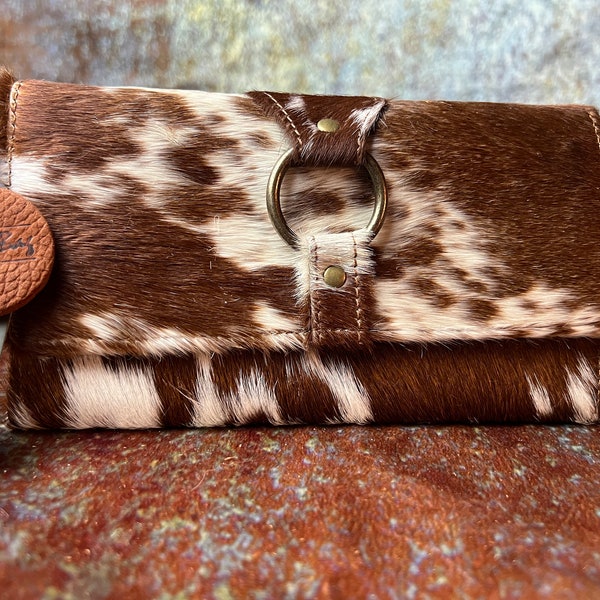 Cowhide Wallet Etsy