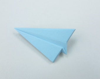 PORCELAIN PLANE BROOCH /Paper plane brooch/Porcelain origami/Origami pin/Origami brooch/Porcelain pin/Japaneese origami/Origami airplane/