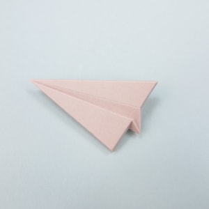 PORCELAIN PLANE BROOCH /Paper plane brooch/Porcelain origami/Origami pin/Origami brooch/Porcelain pin/Japaneese origami/Origami airplane/