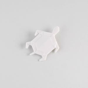 PORCELAIN  BROOCH TURTLE/Porcelain origami/Origami pin/Origami brooch/Porcelain pin/Origami pig/Japaneese origami/Porcelain/Japaneese gift