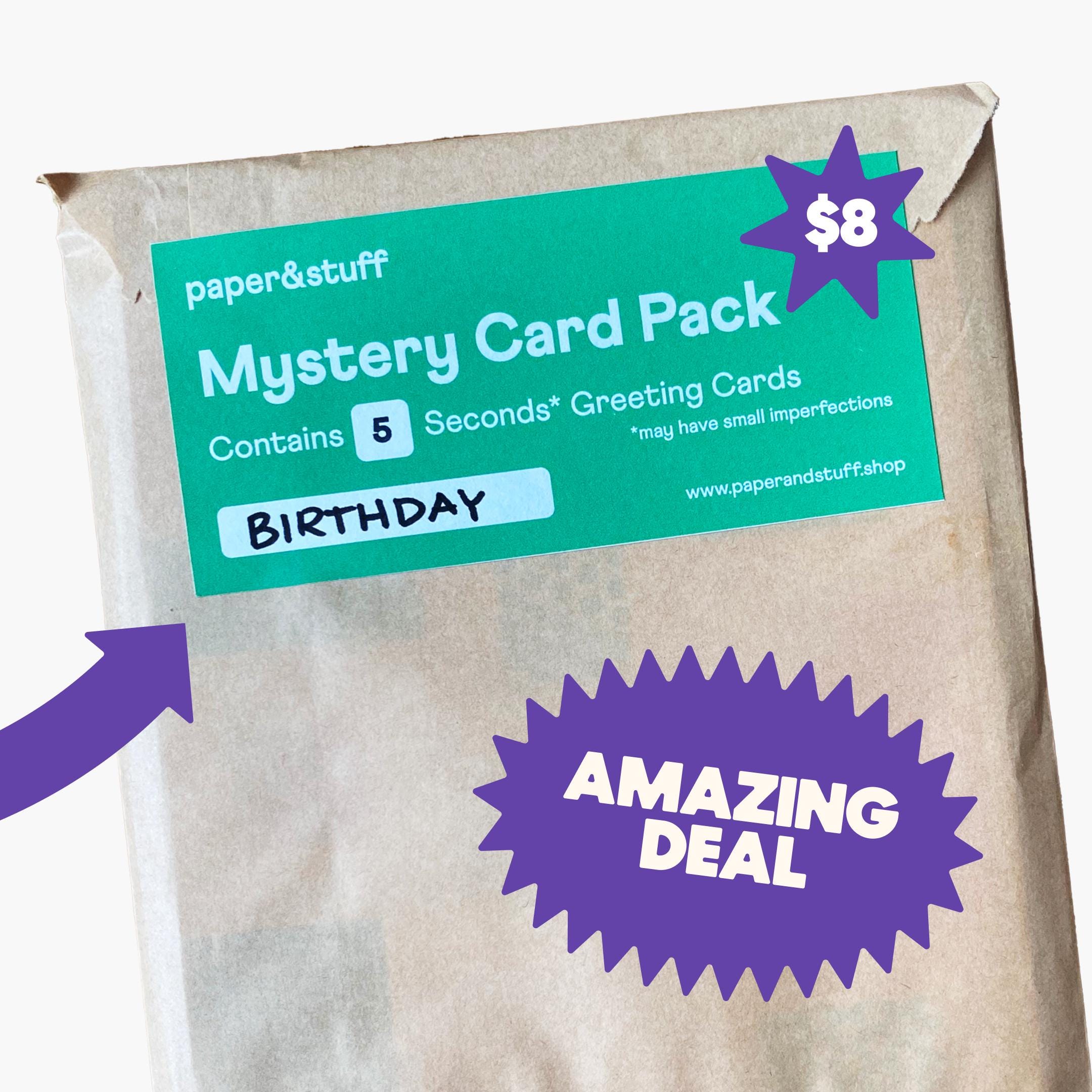 Mystery Greeting Card Pack: 5 Unique Designs