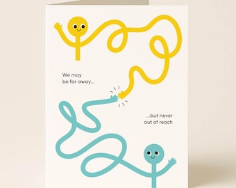Never Out of Reach Long Distance Friendship Card