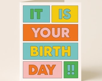 Funny 'The Office' Birthday Card: Colorful Design