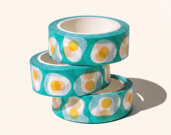 Fried Egg Pattern Washi Tape – Planner Scrapbook Decoration