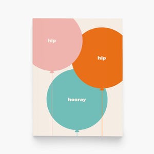 Colorful Balloons Greeting Card: Celebratory Occasions
