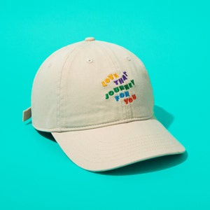 Love That Journey For You Embroidered Organic Cotton Hat - Eco-Friendly - Alexis-Inspired Accessory