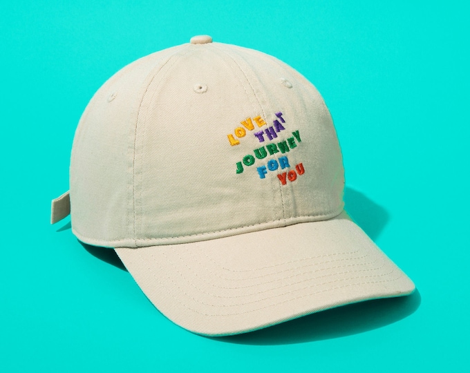 Love That Journey For You Embroidered Organic Cotton Hat – Eco-Friendly