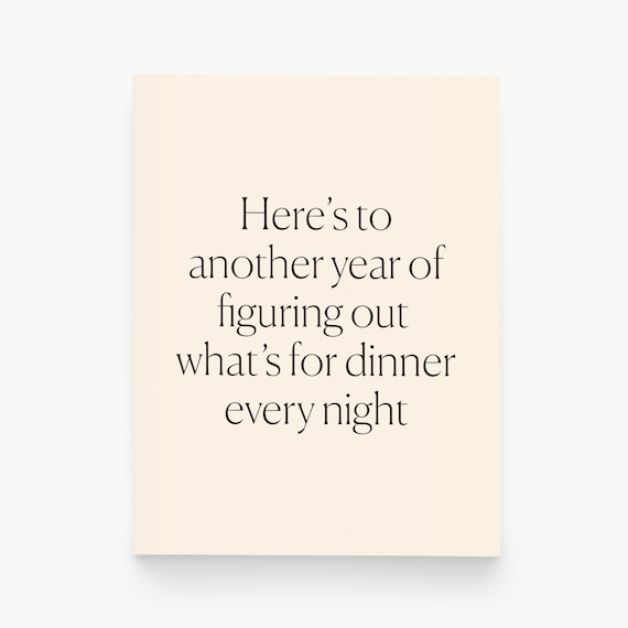 Funny Love Card – Figuring Out Dinner Relationship Humor – Couples, Anniversary, Wedding
