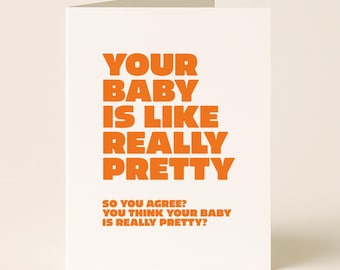 Funny New Baby Card: Mean Girls Quote - Humorous Baby Shower Greeting