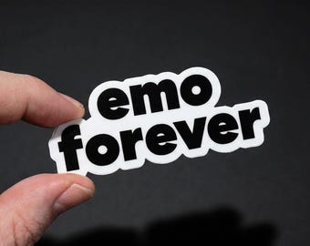 Emo Forever Vinyl Sticker: Emo Culture Laptop Decal