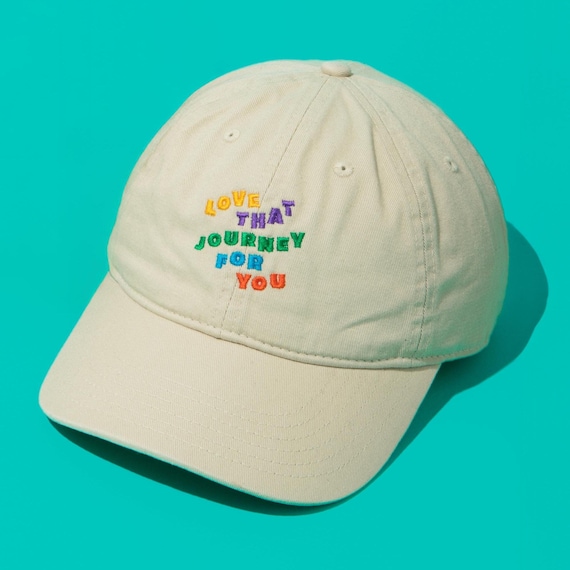 Love That Journey for You Embroidered Organic Cotton Hat  display picture 2