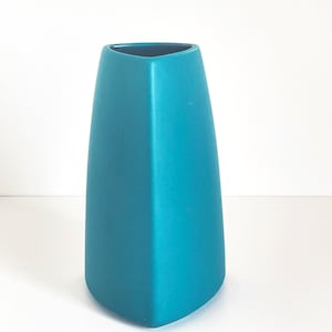 Vintage Scheurich Amano 501-19 Turquoise Vase – Iconic 1980s Postmodern Design