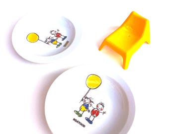 Vintage Ikea Kinder Teller - Ikea Food Nostalgie Seltenes Restaurant Set