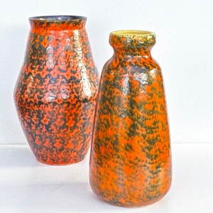 Set of 2 midcentury modern Hungarian Tofej decor name &quot;turtle&quot;  made in the 1960s