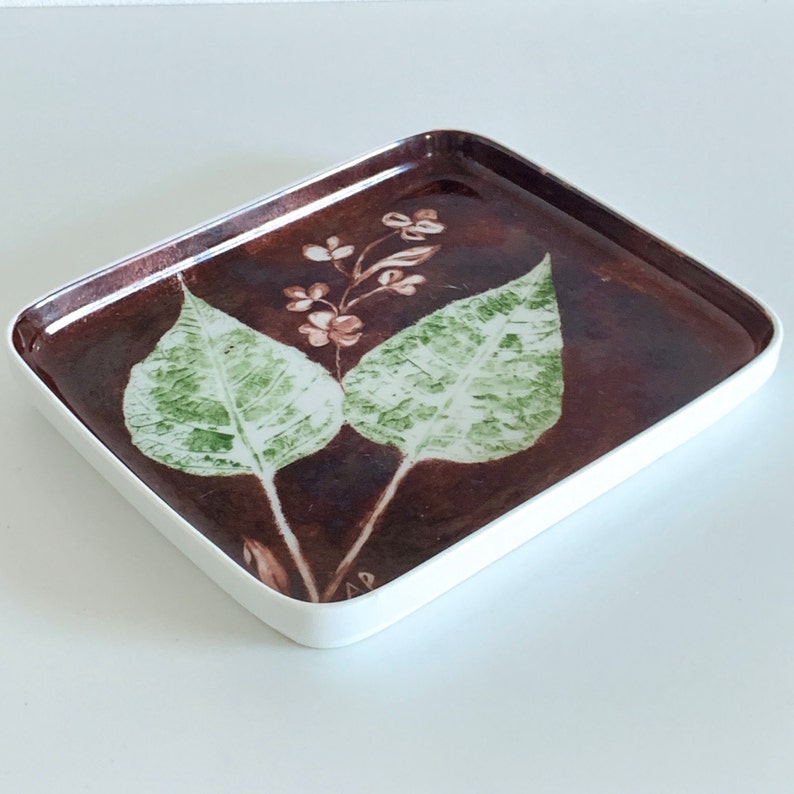 Rectangular Decorative Bowl/tray With Beautiful Decor Etsy