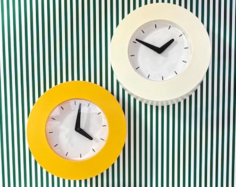Vintage IKEA KVARTA Wall Clock – 80s Postmodern Design
