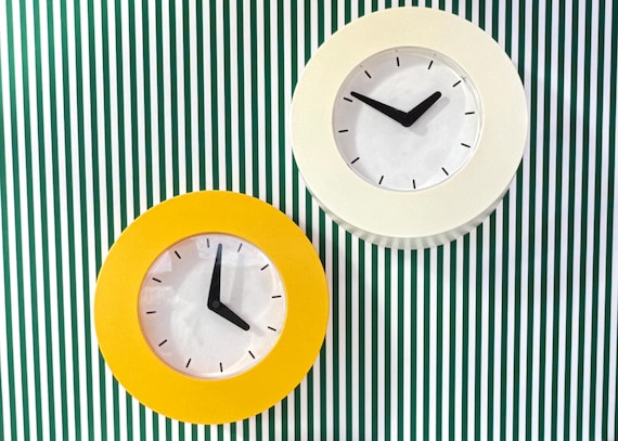 Vintage IKEA KVARTA Wall Clock – 80s Postmodern Design - Etsy