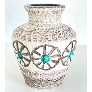 Vintage Bay Keramik Vase – West Germany – 1960s Textured Design