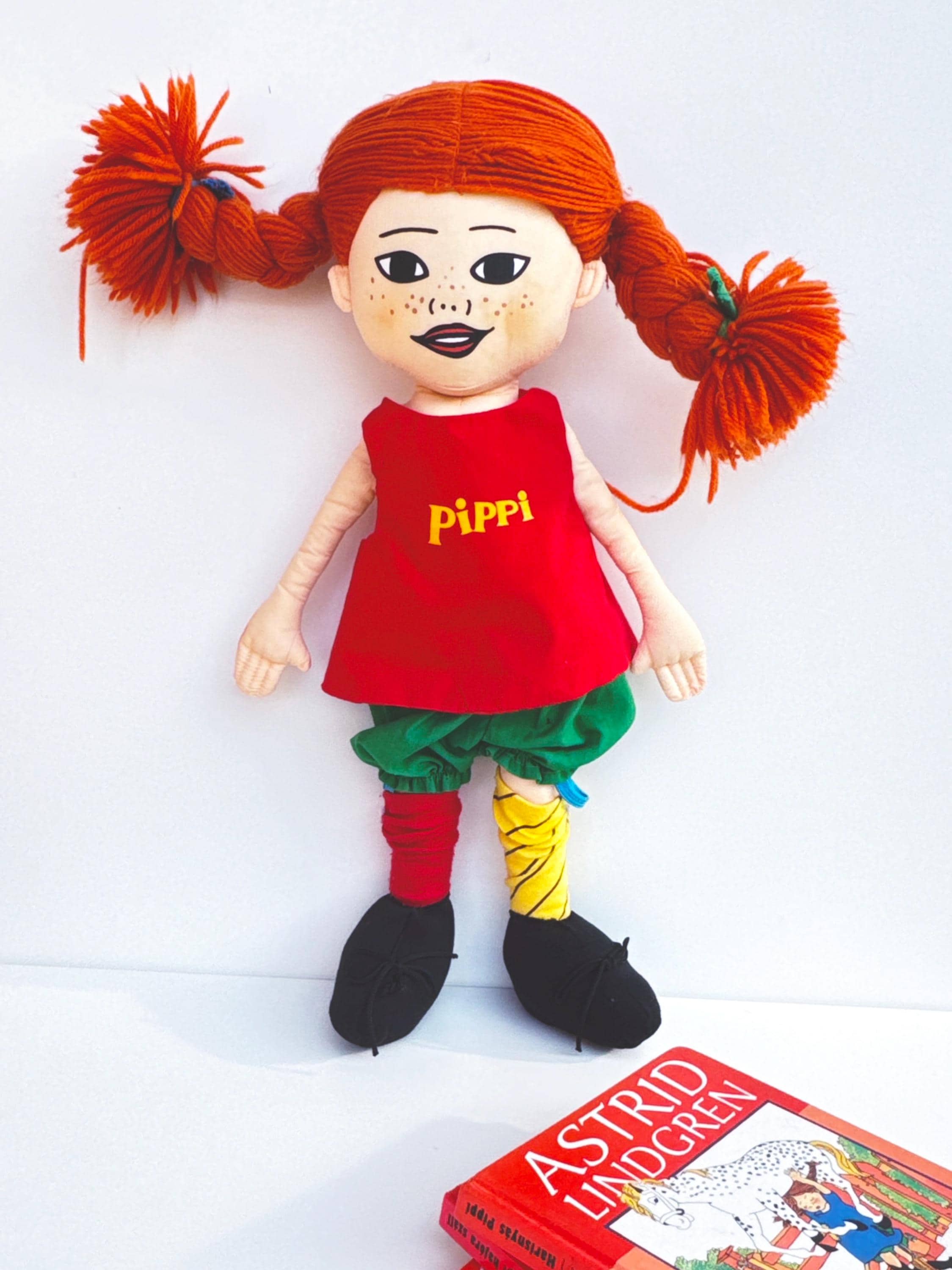 70年代ヴィンテージの「長くつ下のピッピ」ぬいぐるみ：スウェーデン風