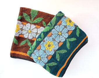 70s Flower Power Towel Set by Otafro Oppach (2 pcs, NOS) SUMMER2025 Collection