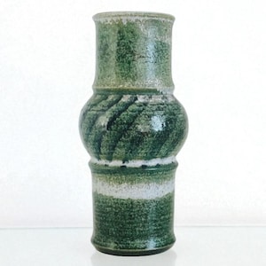 Vintage Danish  SOHOLM STENTOJ Ceramic Vase by Svend Aage Jensen Danmark, Mid Century 1960s.