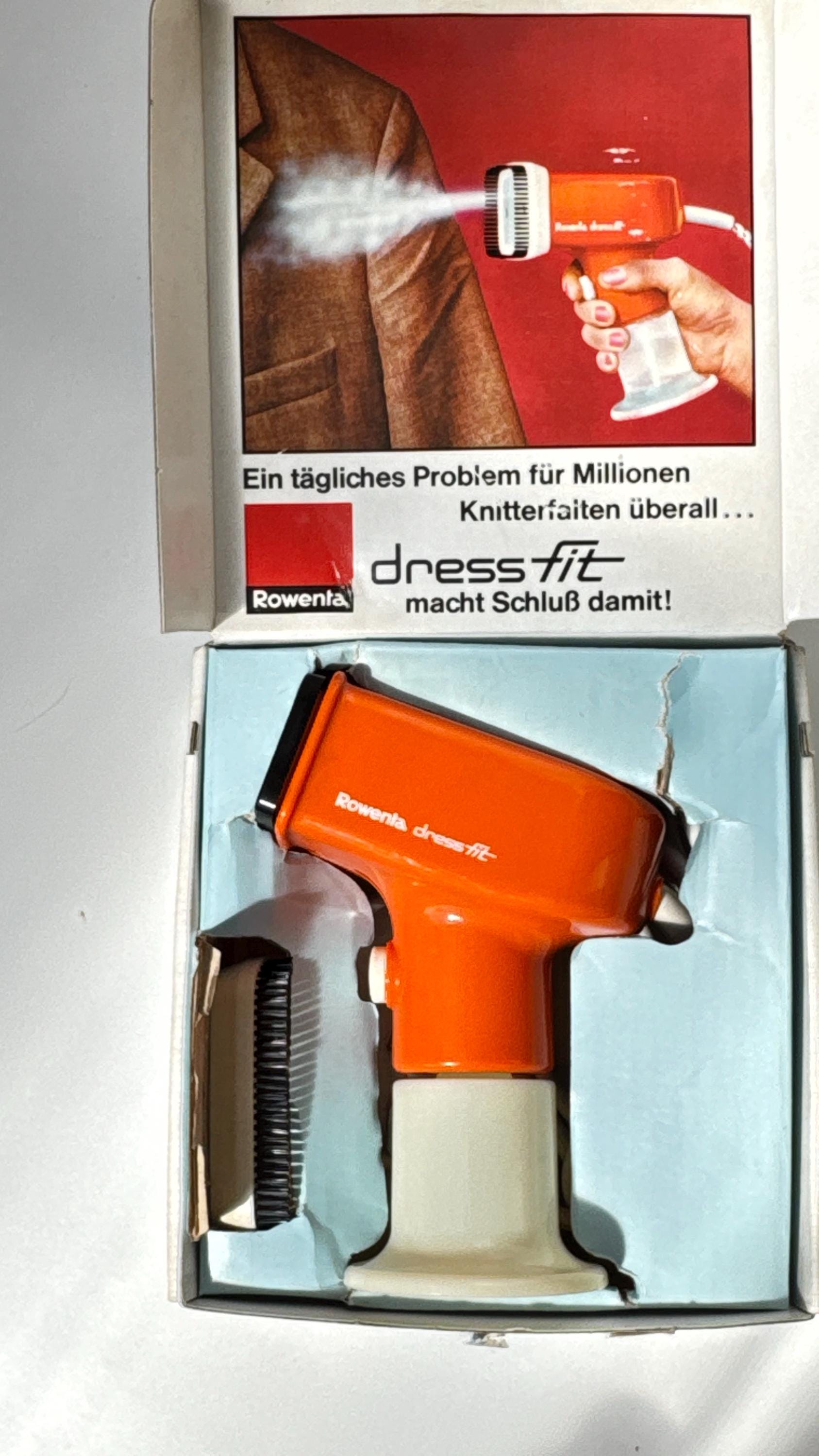rowenta dress fit Vintage Rowenta Dressfit DA-51 Handheld Steamer 70s German Design Classic With If Award