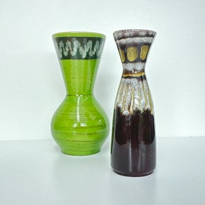Vintage Austrian Vases Set - 1155/18 & 1156/18  - 1970s Ceramic Vases