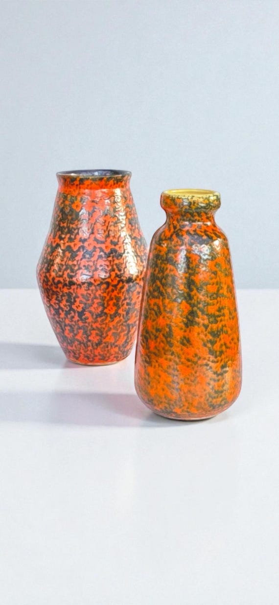 Mid Century Modern Statement Vases TOFEJ Hungary - Etsy