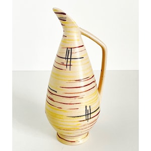 Jasba 577/19 midcentury modern pitcher/handled vase from the 50s