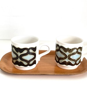 Unused Vintage BILTON Mug Set – 1970s Retro Design