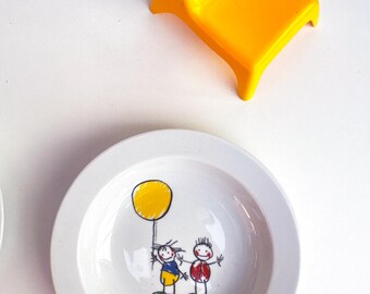 Vintage Ikea Kinder Teller - Ikea Food Nostalgie Seltenes Restaurant Set