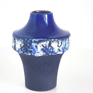 Carstens LUXUS Fat Lava Vase – Heinz Siery Malmo Series, Rocket Shape Spaceage Design