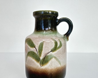 70s Fat Lava Vase Yellow Brown 414-16 Scheurich - Etsy