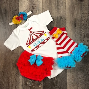 ragazze circo 1 ° compleanno vestito, ragazze carnevale1 ° compleanno vestito, ragazze personalizzato 1 ° compleanno, circo primo compleanno
