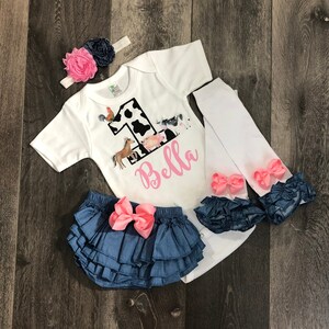 1st birthday farm outfit