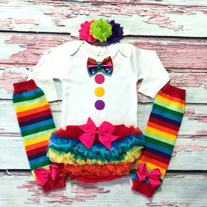 baby girl clown costume - baby girl clown outfit - baby clown costume - baby clown outfit - baby girl my first halloween - halloween clown
