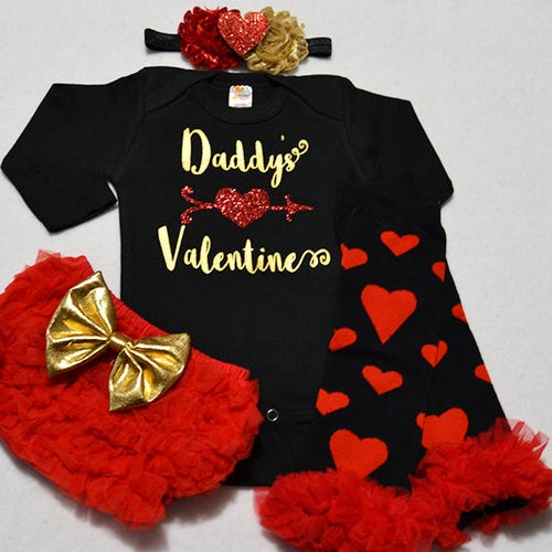 Girl Valentines Day Outfit Baby Girl Valentines Day Shirt Etsy