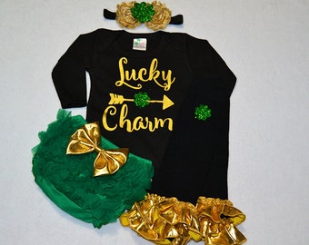 saint patricks dag baby meisje outfit - baby meisje saint patricks dag outfit - baby meisje mijn eerste st patricks dag - st patricks dag meisje