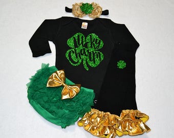Saint Patrick's Day-outfit babymeisje - babymeisje Saint Patrick's Day-outfit - babymeisje mijn eerste st. patricks dag - st patrick's day meisje