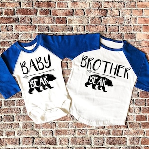 Big Brother Shirt, Little Brother Shirt, brother bear baby bear shirts, brother bear shirts, Brother Announcement shirt, brothers shirt