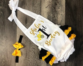 bumble bee romper