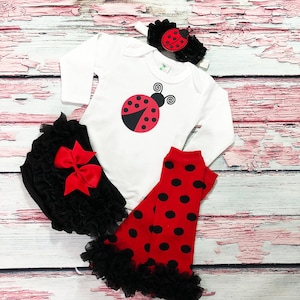 Marienkäfer Mädchen Halloween Kostüm - Baby Mädchen Marienkäfer Kostüm - NeugeboreneHalloween-Kostüm - Baby Mädchen Halloween Kostüm rot und schwarz Marienkäfer