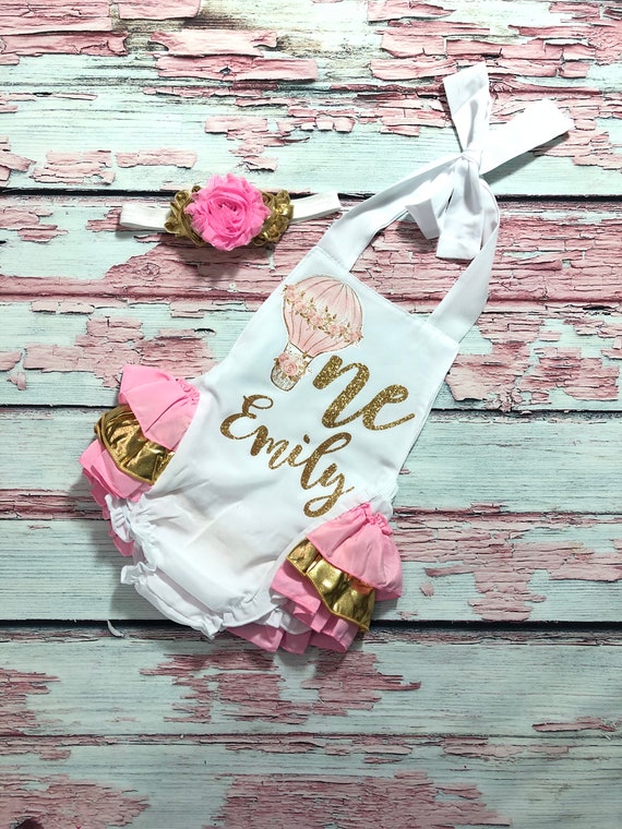 Hot air balloon 1st birthday outfit outlet
