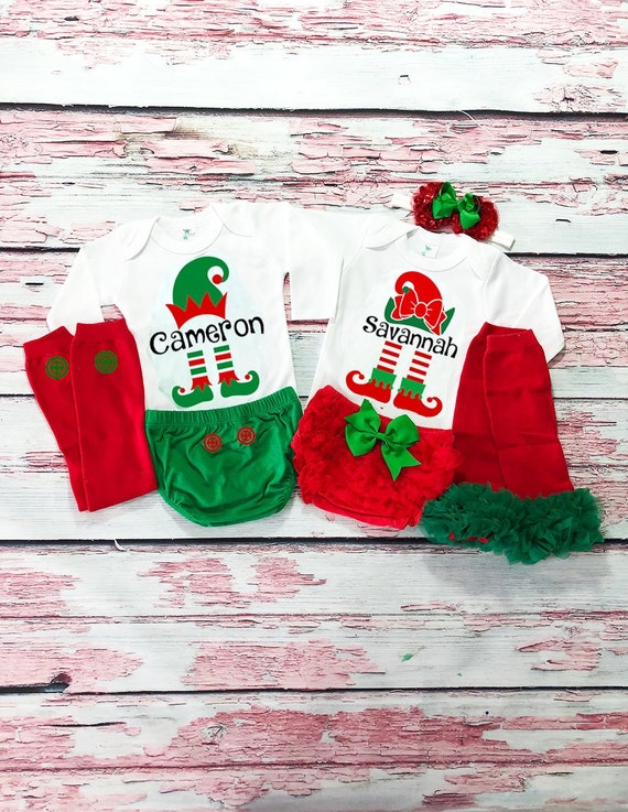 twin boy girl christmas outfits
