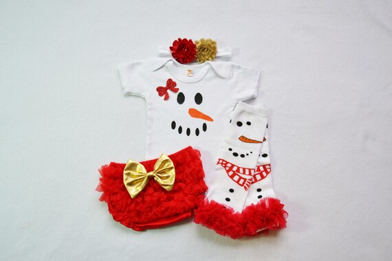 my first christmas outfit baby girl