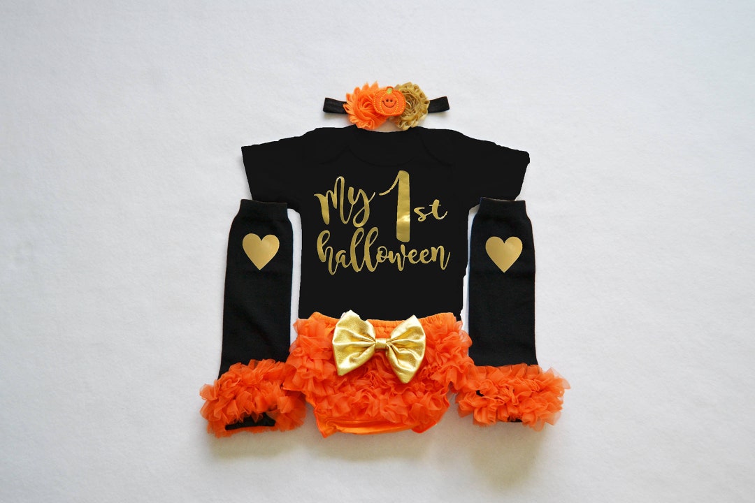 My 1st Halloween Baby Girl Outfit - My First Halloween Baby Girl Outfit ...