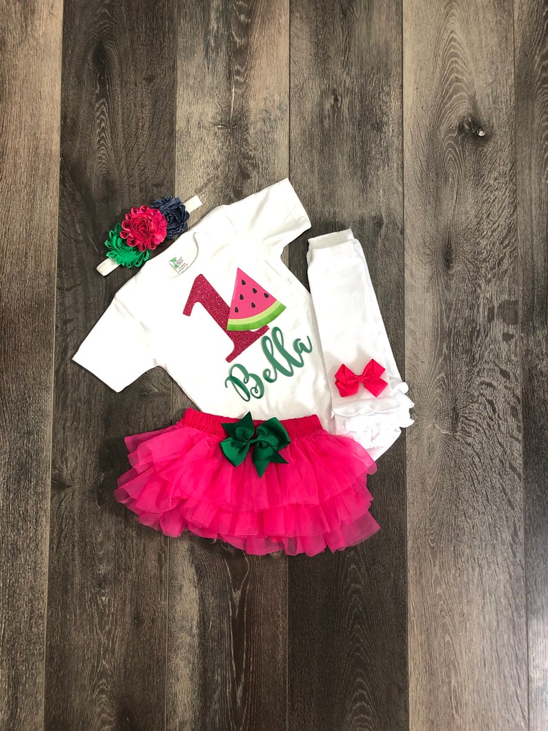 watermelon 1st birthday outfit