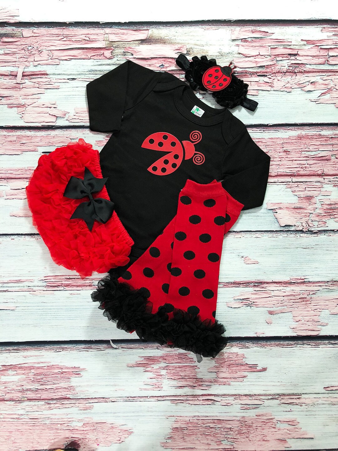 Ladybug Girls Halloween Costume Baby Girls Ladybug Costume Etsy