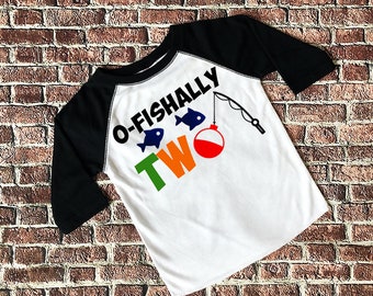 boys birthday shirt, o-fishally two birthday shirt, fishing birthday theme, boys birthday shirt, fishing shirt, boys 2nd birthday shirt