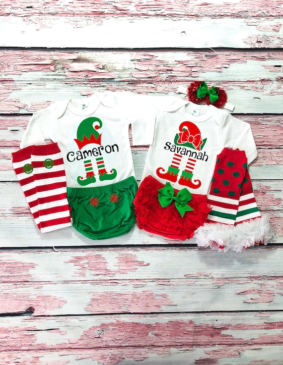 twins first christmas outfits